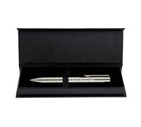 Paul Clover Personalised Laser Engraved Custom Premium Pen, Blue and Black Ink Refill In A Gift Box, Gifts for Christmas, Gifts For Men and Women - Enter Your Custom Engraving (Graphite)