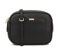 Paul Costelloe Genuine Leather Crossbody Bag for Women with Adjustable Strap & Signature Gold Hardware | Sazava (Jet black)