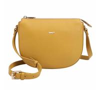 Paul Costelloe Genuine Leather Crossbody Bag with Adjustable Strap and Secure Zipper Closure | Hazara (Warm Yellow)
