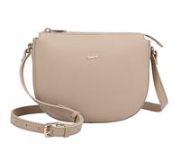 Paul Costelloe Genuine Leather Crossbody Bag with Adjustable Strap and Secure Zipper Closure | Hazara (Taupe Beige)