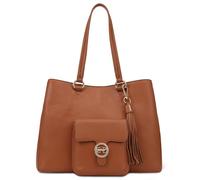 Paul Costelloe Genuine Leather Tote/Shoulder Bag for Women - Elegant, Spacious, and Versatile Handbag, SHEBELLE (CARAMEL CAFÉ - BROWN TAN)