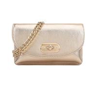 Paul Costelloe Genuine Leather Womens Metallic Foil Crossbody Bag with Removable Chain Sling and Ample Storage | Zayda (Gold)