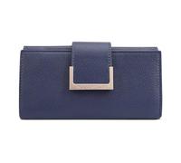 Paul Costelloe Genuine Leather Women's Wallet - Designer RFID-Blocking Bifold Clutch with Multiple Card Slots & Zip Coin Pocket - Available in 6 Stylish Colours, Alto (IRIS)