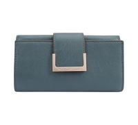 Paul Costelloe Genuine Leather Women's Wallet - Designer RFID-Blocking Bifold Clutch with Multiple Card Slots & Zip Coin Pocket - Available in 6 Stylish Colours, Alto (Mediterranea)