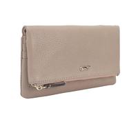 Paul Costelloe KISO Elegant Soft Leather Women Wallet, Bifold and Compact Design, Premium Craftsmanship Everyday Accessory - Multiple Card Slots and Zip Pockets. (Light Taupe)