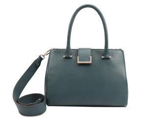 PAUL COSTELLOE Natural Grain Leather, Medium Sized Multiway Bag. Elegant and Versatile Handbag in 4 Stylish Colours - MIAMI (MALLARD GREEN)