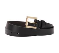 Paul Costelloe Women's Bess Leather Belt in Jet Black | Size: Medium Paul Costelloe Jet Black M