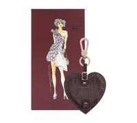 Paul Costelloe Women's Ivy Leather Keyring in Brown Paul Costelloe Brown One Size