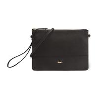 PAUL COSTELLOE Women's Leather Crossbody & Multiway Bag, Adjustable & Detachable Strap, Sling Crossover Shoulder Bag, AMONA (JET BLACK)