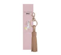 Paul Costelloe Women's Luno Leather Keyring in Beige Paul Costelloe Beige One Size
