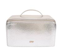 Paul Costelloe Women's Mara Leather Wash Bag in Silver Paul Costelloe Silver