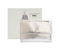 Paul Costelloe Women's Sola Leather Passport Holder in Silver Paul Costelloe Silver One Size
