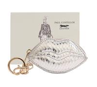 Paul Costelloe Women's Zuri Leather Coin Purse in Silver Paul Costelloe Silver One Size