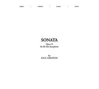 Paul Creston: Sonata, Op. 19 for Eb Alto Saxophone and Piano (Sheet Music)