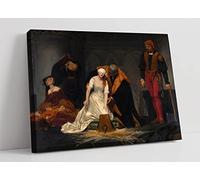 Paul Delaroche The Execution of Lady Jane Grey Canvas Wall Art Picture Print - 30 inch wide x 20 inch high (Frame Depth 30mm)