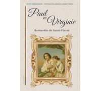 Paul et Virginie: Texte modernisé, grands caractères