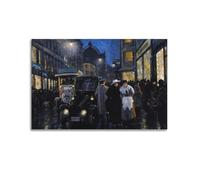 Paul·Fischer-An Evening Stroll On The Boulevard Poster Work Canvas Art And Wall Art Picture Print Modern Family Bedroom Decors 08x12inch(20x30cm)