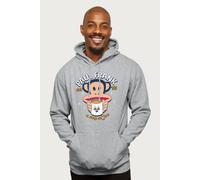 Paul Frank A Cup Of Joe Coffee Julius Monkey Hooded Sweatshirt in Mid Grey | Size: 2XL Paul Frank Mid Grey 2XL