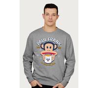 Paul Frank A Cup Of Joe Coffee Julius Monkey Sweatshirt in Mid Grey | Size: Large Paul Frank Mid Grey L