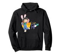 Paul Frank Bunny Girl And Mika The Cat At Home Pullover Hoodie
