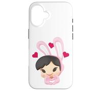 Paul Frank Bunny Girl Love Hearts Valentine's Day Case for iPhone 16