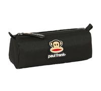 Paul Frank Join The Fun - Pencil Case with Zip and Compartment, Children's Pencil Case, Ideal for School Age Children, Comfortable and Versatile, Quality and Resistance, 21 x 7 x 8 cm, Black,