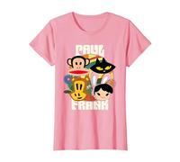 Paul Frank Julius Mika Cat Clancy & Bunny Girl T-Shirt, Women, Pink, X-Small