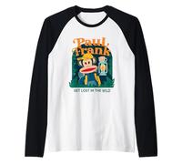 Paul Frank Julius Monkey Get Lost in The Wild Camping Raglan Baseball Tee