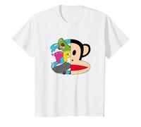 Paul Frank Julius Skateboard Face Logo T-Shirt, Youth, White, X-Small