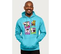 Paul Frank Julius The Monkey & Co Rock Music Band Hooded Sweatshirt in Bright Blue | Size: 2XL Paul Frank Bright Blue 2XL