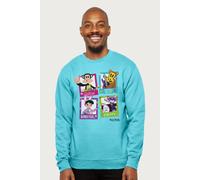 Paul Frank Julius The Monkey & Co Rock Music Band Sweatshirt in Bright Blue | Size: 2XL Paul Frank Bright Blue 2XL