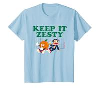 Paul Frank Keep It Zesty Orange Lemon Julius Monkey T-Shirt, Youth, Baby Blue, 2T
