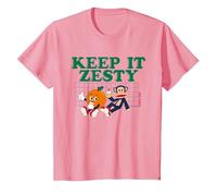Paul Frank Keep It Zesty Orange Lemon Julius Monkey T-Shirt, Youth, Pink, 3T