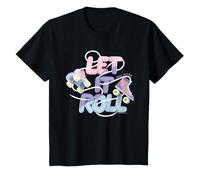 Paul Frank Let It Roll Rollerskates Bubble Text Kids T-Shirt