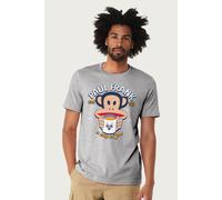 Paul Frank Men's A Cup Of Joe Coffee Julius Monkey T-Shirt in Mid Grey | Size: Medium Paul Frank Mid Grey M