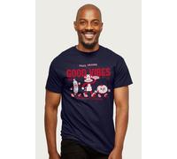 Paul Frank Men's Julius The Monkey Serving Good Vibes California T-Shirt in Navy | Size: 2XL Paul Frank Navy 2XL