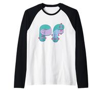 Paul Frank PF Green & Purple Skateboards Raglan Baseball Tee