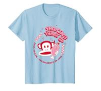 Paul Frank Red Julius Monkey Shaking Things Up Milkshake T-Shirt, Youth, Baby Blue, 4T