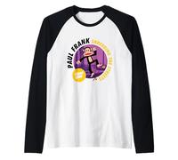 Paul Frank Skateboard Shredding The Streets Since 1995 Raglan Baseball Tee