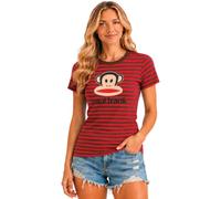 Paul Frank Womens Cotton Blend Short Sleeve Graphic Baby Tee | Soft Stretch Knit, Fitted Crop, Breathable Comfort, Fade-resistant Print, Easy Care Wash