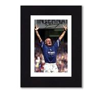PAUL GASCOIGNE Signed Mounted Photo Print Pre Printed Signature Rangers Autograph Gift, Ready To Be Framed, 8 x 6 Inches - 203.2 x 152.4 mm