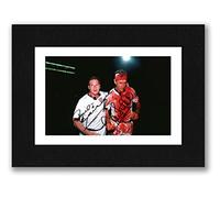 PAUL GASCOIGNE & TERRY BUTCHER Signed 8x6 Inch Mounted Photo Print Pre Printed Signature England - Autograph Gift, Ready To Be Framed