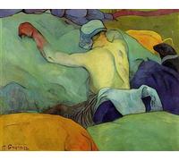 Paul Gauguin A4 Photo in the heat the pigs 1888