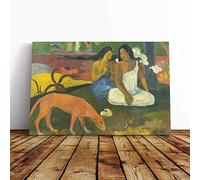 Paul Gauguin Arearea Canvas Print | Gallery Wrapped 30mm Frame Wall Art | 20x14 inches | Ready to Hang | Modern Picture | Living Room Bedroom Lounge Office