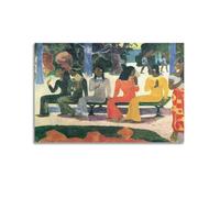 Paul Gauguin Canvas Wall Art - We Shall Not Go to Market Today Room Aesthetic Print Art Wall Canvas Modern Bedroom Decor 08x12inch(20x30cm)