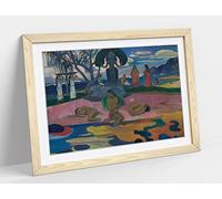 Paul Gauguin, Day Of The God Pink Framed Wall Art Print Picture - A1 - Light Oak Frame