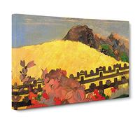 Paul Gauguin Landscape Canvas Print | Gallery Wrapped 30mm Frame Wall Art | 30x20 inches | Ready to Hang | Modern Landscape Picture | Living Room Bedroom Lounge Office