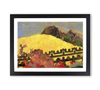 Paul Gauguin Landscape Classic Painting Framed Print | A3 Black Framed Wall Art | Ready to Hang | Classic Historical Picture | Living Room Bedroom Lounge Office