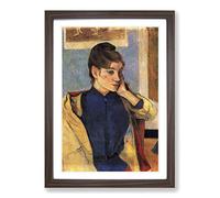 Paul Gauguin Madeleine Bernard Framed Print | A2 Walnut Framed Wall Art | Ready to Hang | Modern Nature Picture | Living Room Bedroom Lounge Office