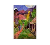 Paul Gauguin Painter Works《Road in Tahiti》posters Painting On Canvas Wall Art Scroll Picture Print Living Room Walls Decor Homes 24x36inch(60x90cm)